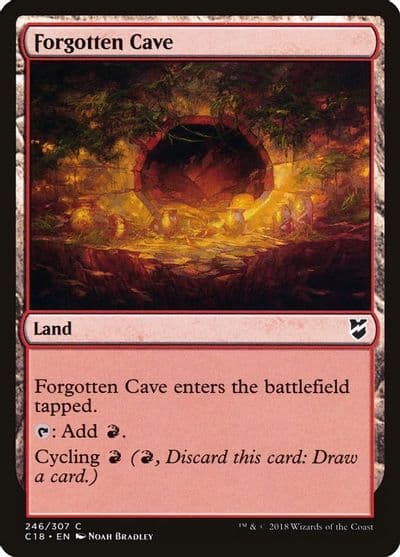 Forgotten Cave Commander 2018 Magic card