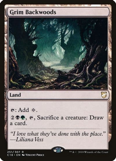Grim Backwoods Commander 2018 Magic card