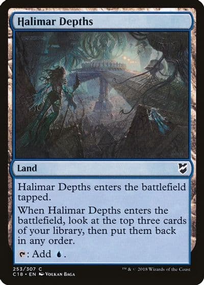 Halimar Depths Commander 2018 Magic card