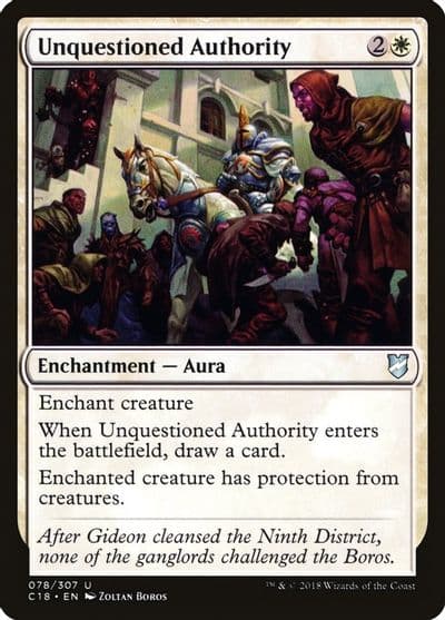 Unquestioned Authority Commander 2018 Magic card