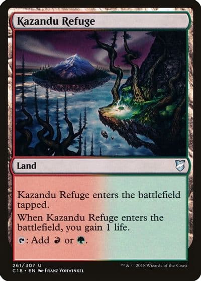 Kazandu Refuge Commander 2018 Magic card