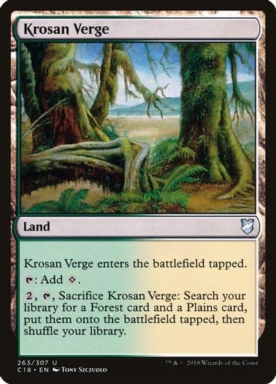 Krosan Verge Commander 2018 Magic card