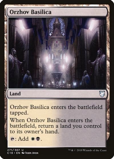 Orzhov Basilica Commander 2018 Magic card
