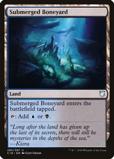 Submerged Boneyard Commander 2018 Magic card
