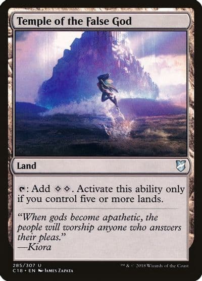 Temple of the False God Commander 2018 Magic card