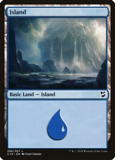 Island 296 Commander 2018 Magic card