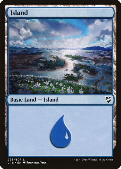 Island 298 Commander 2018 Magic card