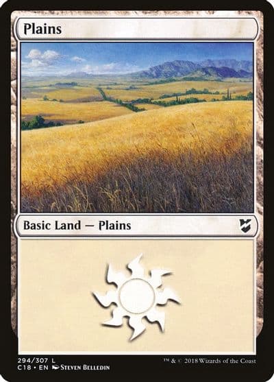 Plains 294 Commander 2018 Magic card