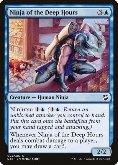 Ninja of the Deep Hours Commander 2018 Magic card