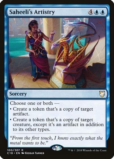 Saheelis Artistry Commander 2018 Magic card