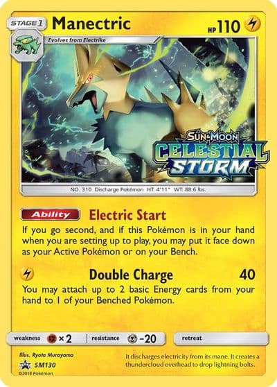 Manectric - SM130 (Prerelease) SM Promos Pokemon card