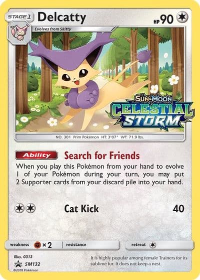 Delcatty - SM132 (Prerelease) SM Promos Pokemon card