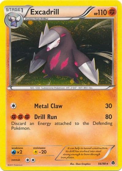 Excadrill (Cosmos Holo) Blister Exclusives Pokemon card
