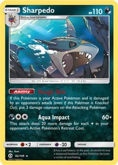 Sharpedo (Cosmos Holo) Blister Exclusives Pokemon card