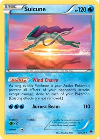 Suicune (Cosmos Holo) Blister Exclusives Pokemon card