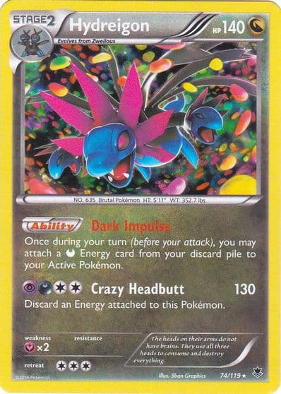 Hydreigon (Cosmos Holo) Blister Exclusives Pokemon card