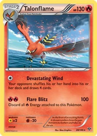 Talonflame (Cosmos Holo) Blister Exclusives Pokemon card