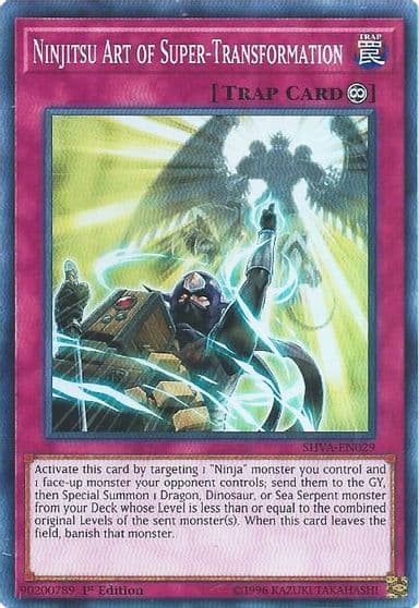 Ninjitsu Art of Super Transformation Shadows in Valhalla Yu-Gi-Oh! card