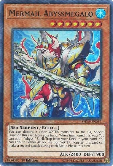 Mermail Abyssmegalo Shadows in Valhalla Yu-Gi-Oh! card