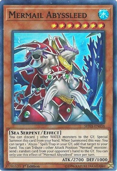 Mermail Abyssleed Shadows in Valhalla Yu-Gi-Oh! card