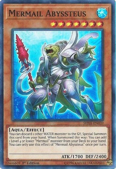 Mermail Abyssteus Shadows in Valhalla Yu-Gi-Oh! card