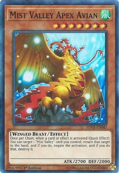 Mist Valley Apex Avian Shadows in Valhalla Yu-Gi-Oh! card