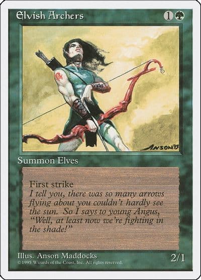 Elvish Archers Fourth Edition Magic card