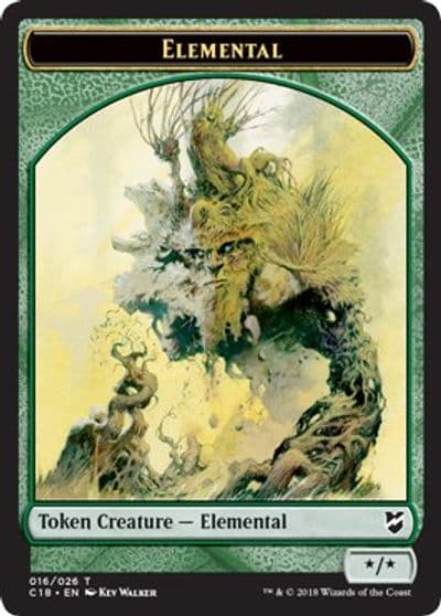 Elemental Thopter 026 Double Sided Token Commander 2018 Magic card