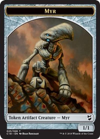 Myr 023 Thopter 025 Double Sided Token Commander 2018 Magic card