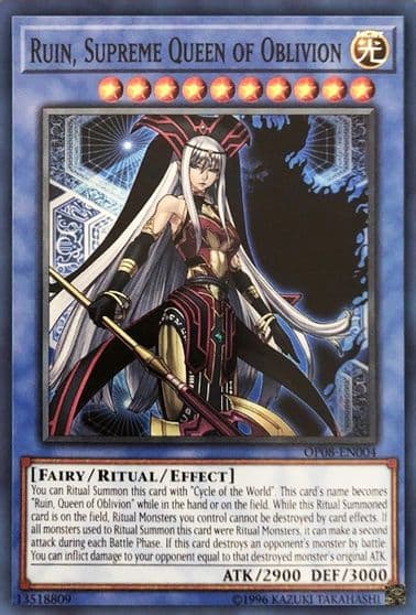 Ruin Supreme Queen of Oblivion OTS Tournament Pack 8 Yu-Gi-Oh! card
