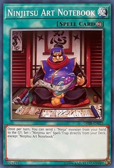 Ninjitsu Art Notebook OTS Tournament Pack 8 Yu-Gi-Oh! card
