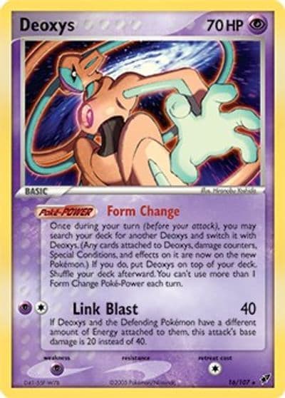 Deoxys (Normal Forme) Deoxys Pokemon card