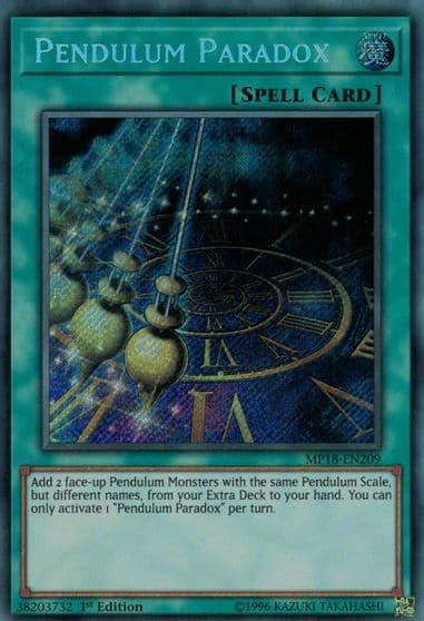 Pendulum Paradox 2018 Mega-Tins Mega Pack Yu-Gi-Oh! card