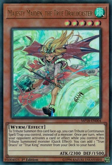 Majesty Maiden the True Dracocaster 2018 Mega-Tins Mega Pack Yu-Gi-Oh! card