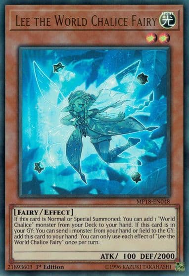 Lee the World Chalice Fairy 2018 Mega-Tins Mega Pack Yu-Gi-Oh! card