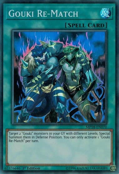 Gouki Re Match 2018 Mega-Tins Mega Pack Yu-Gi-Oh! card