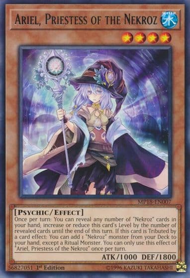 Ariel Priestess of the Nekroz 2018 Mega-Tins Mega Pack Yu-Gi-Oh! card