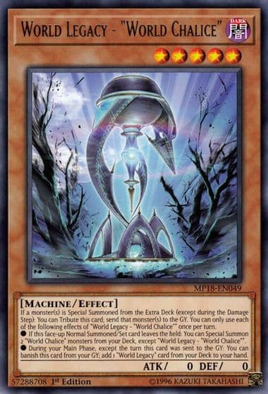 World Legacy World Chalice 2018 Mega-Tins Mega Pack Yu-Gi-Oh! card