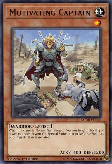 Motivating Captain 2018 Mega-Tins Mega Pack Yu-Gi-Oh! card