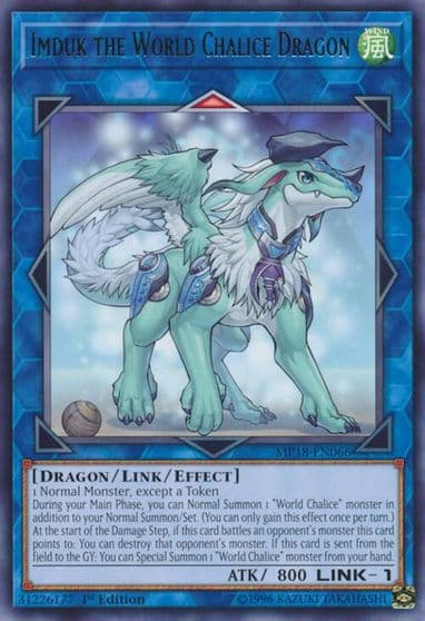 Imduk the World Chalice Dragon 2018 Mega-Tins Mega Pack Yu-Gi-Oh! card