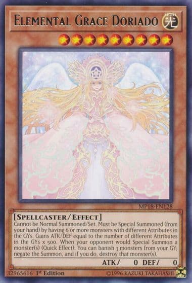 Elemental Grace Doriado 2018 Mega-Tins Mega Pack Yu-Gi-Oh! card