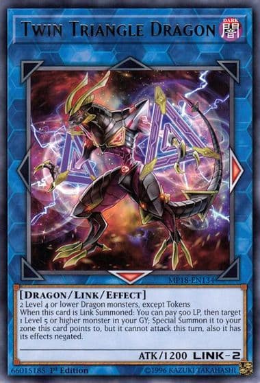 Twin Triangle Dragon 2018 Mega-Tins Mega Pack Yu-Gi-Oh! card