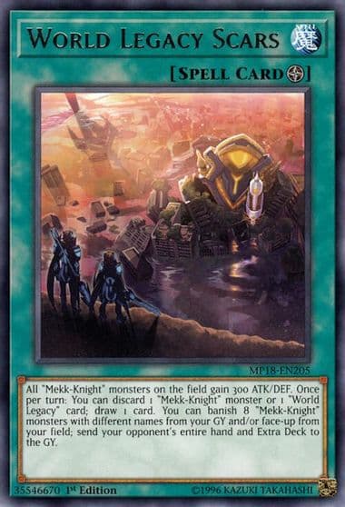 World Legacy Scars 2018 Mega-Tins Mega Pack Yu-Gi-Oh! card