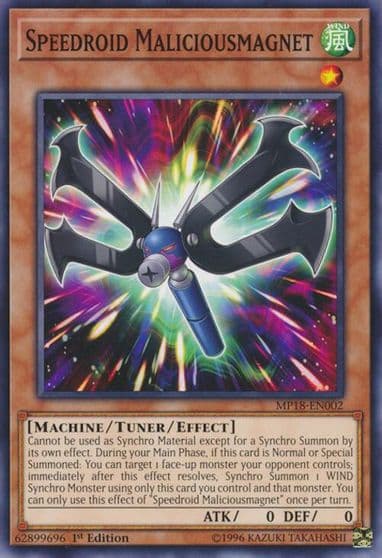 Speedroid Maliciousmagnet 2018 Mega-Tins Mega Pack Yu-Gi-Oh! card