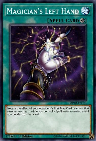 Magicians Left Hand 2018 Mega-Tins Mega Pack Yu-Gi-Oh! card