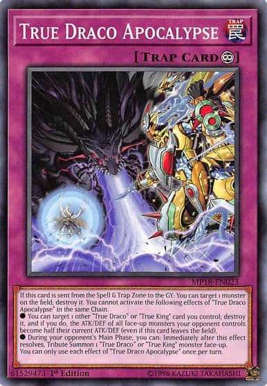 True Draco Apocalypse 2018 Mega-Tins Mega Pack Yu-Gi-Oh! card
