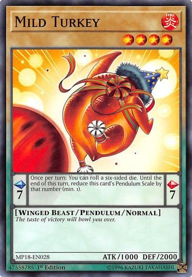 Mild Turkey 2018 Mega-Tins Mega Pack Yu-Gi-Oh! card