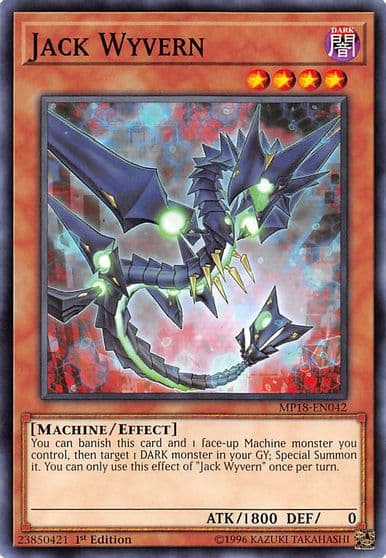 Jack Wyvern 2018 Mega-Tins Mega Pack Yu-Gi-Oh! card