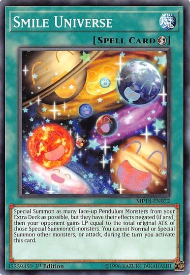 Smile Universe 2018 Mega-Tins Mega Pack Yu-Gi-Oh! card