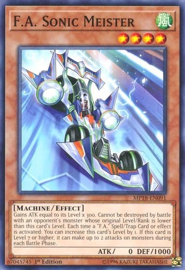 FA Sonic Meister 2018 Mega-Tins Mega Pack Yu-Gi-Oh! card